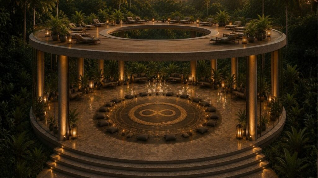 Illustration of the ceremony temple